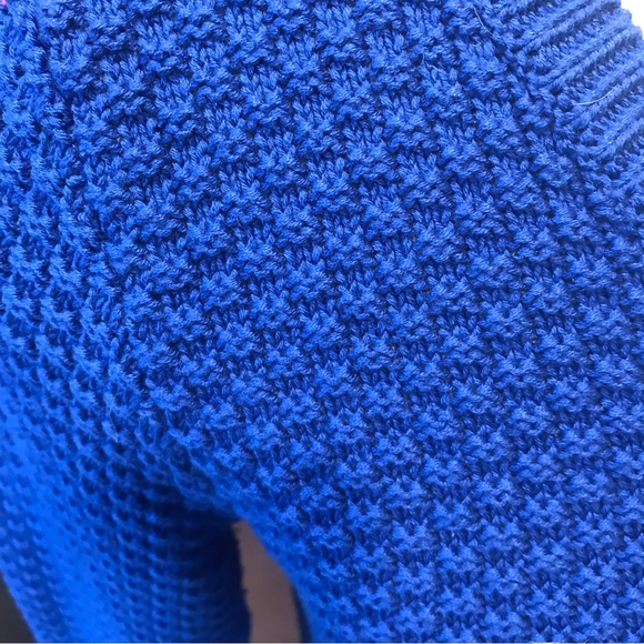 DEX Royal Blue Cotton Blend Sweater - Size Small - Picture 4 of 5